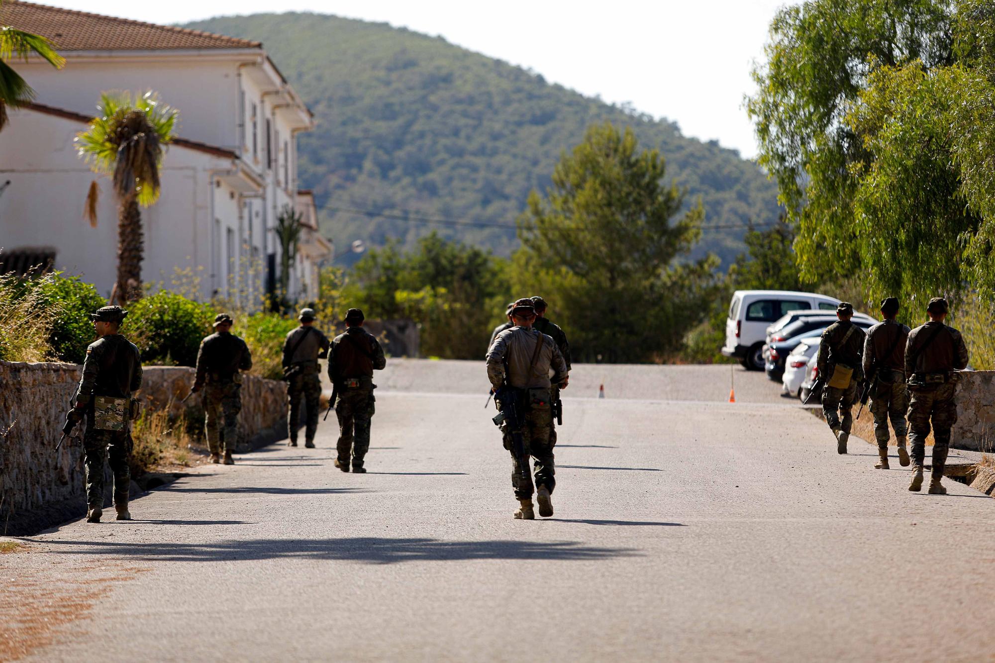 Militares en Ibiza: listos para la acción