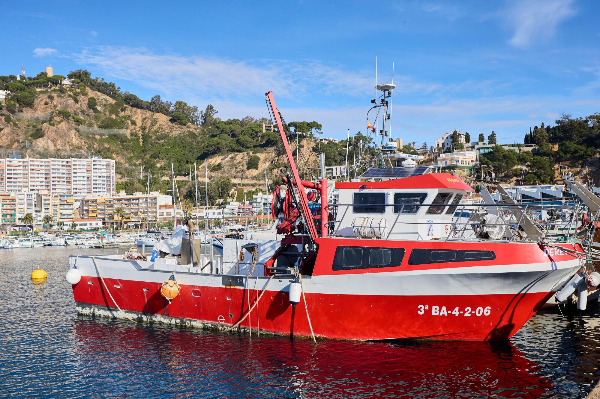 L'aturada de pescadors de Blanes, en imatges