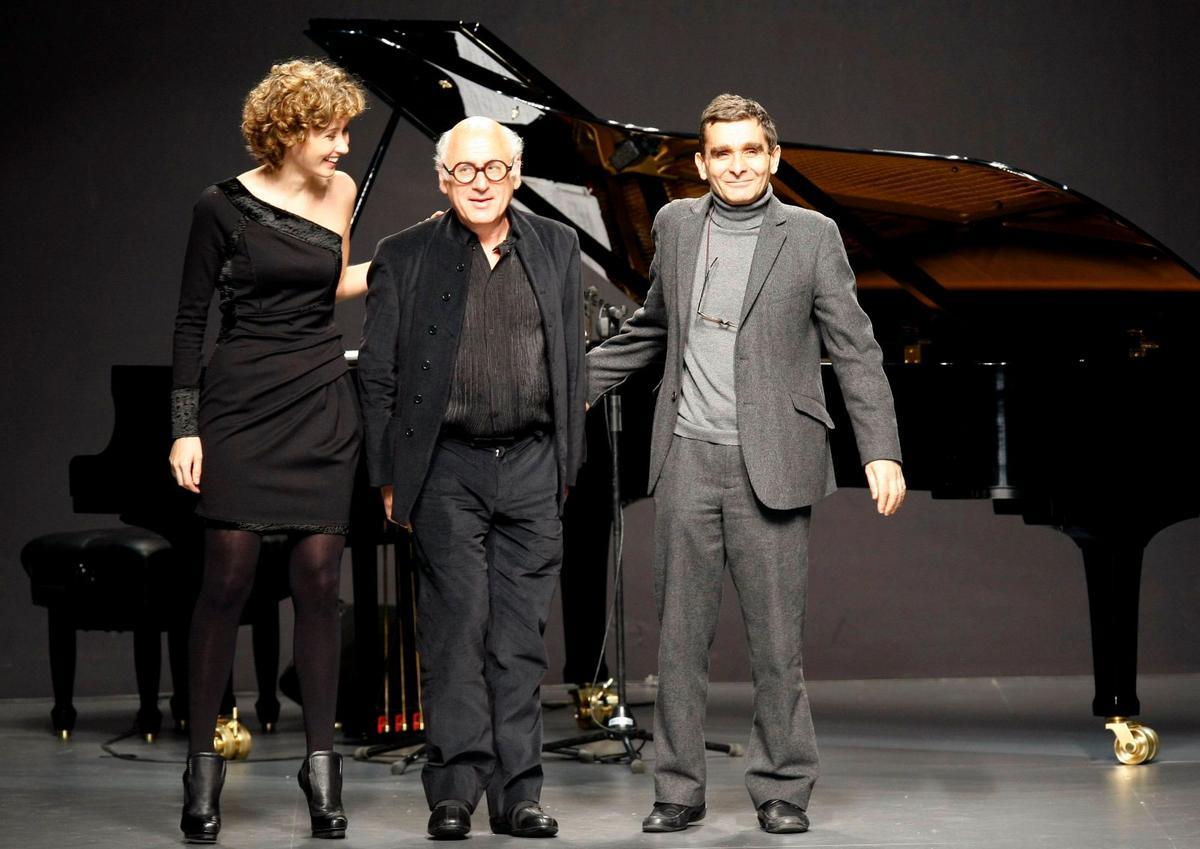 Con Michael Nyman en Cibeles 2010.
