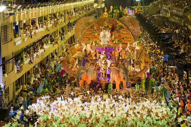 En febrero se celebra el carnaval de Río de Janeiro