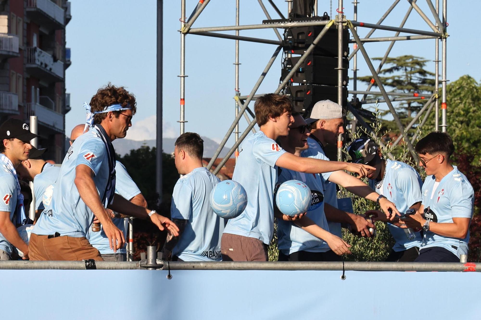El Celta celebra por todo lo alto su llegada a Europa