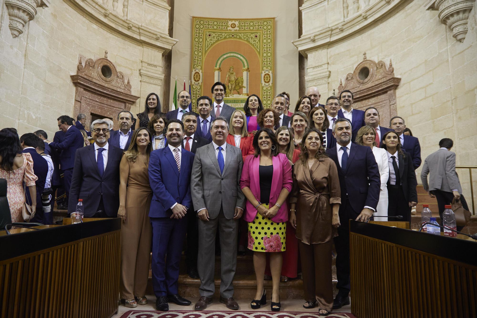 La imágenes de la constitución del Parlamento de Andalucía