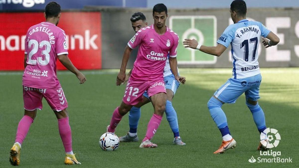 Imagen del partido de la temporada pasada entre Málaga CF y UD Las Palmas (0-0)