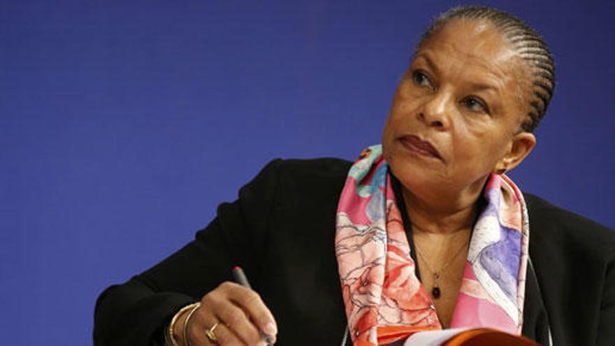 Christiane Taubira dimite como ministra de Justicia.