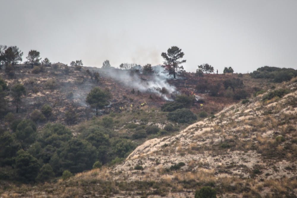 Incendio en la sierra de Onil