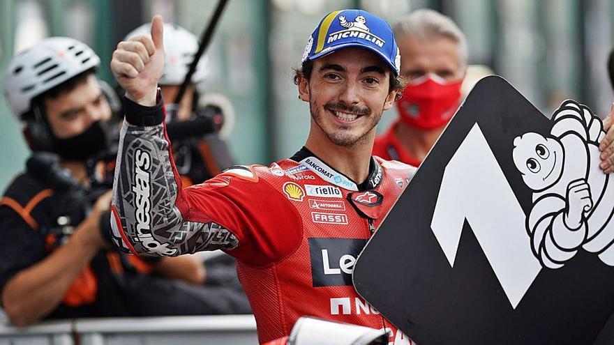 Bagnaia creix i s’endú la  «pole» a Misano