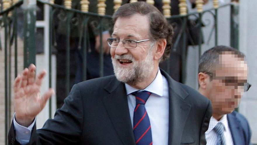 Mariano Rajoy, tras su comida de despedida en Santa Pola.