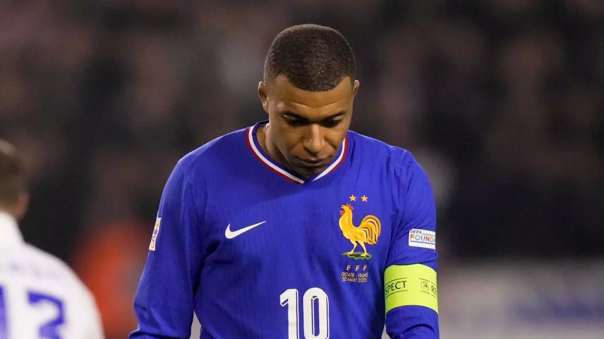 Mbappé se seca con Francia