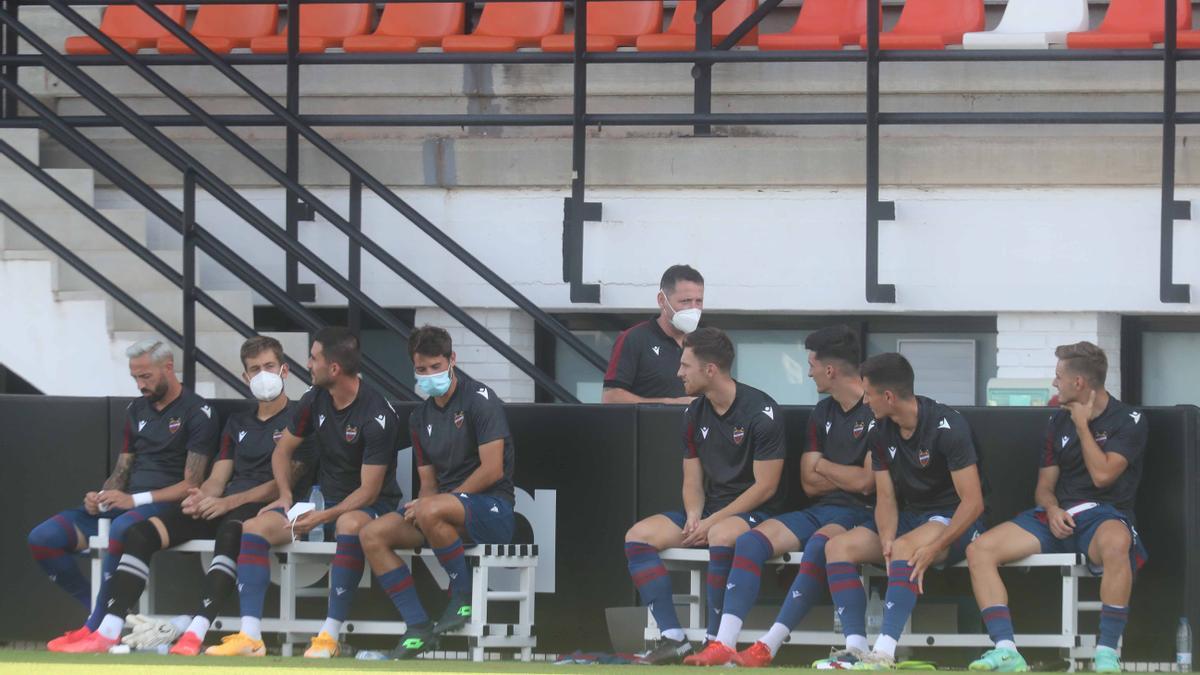 Imagen del encuentro amistoso ante el Valencia CF.