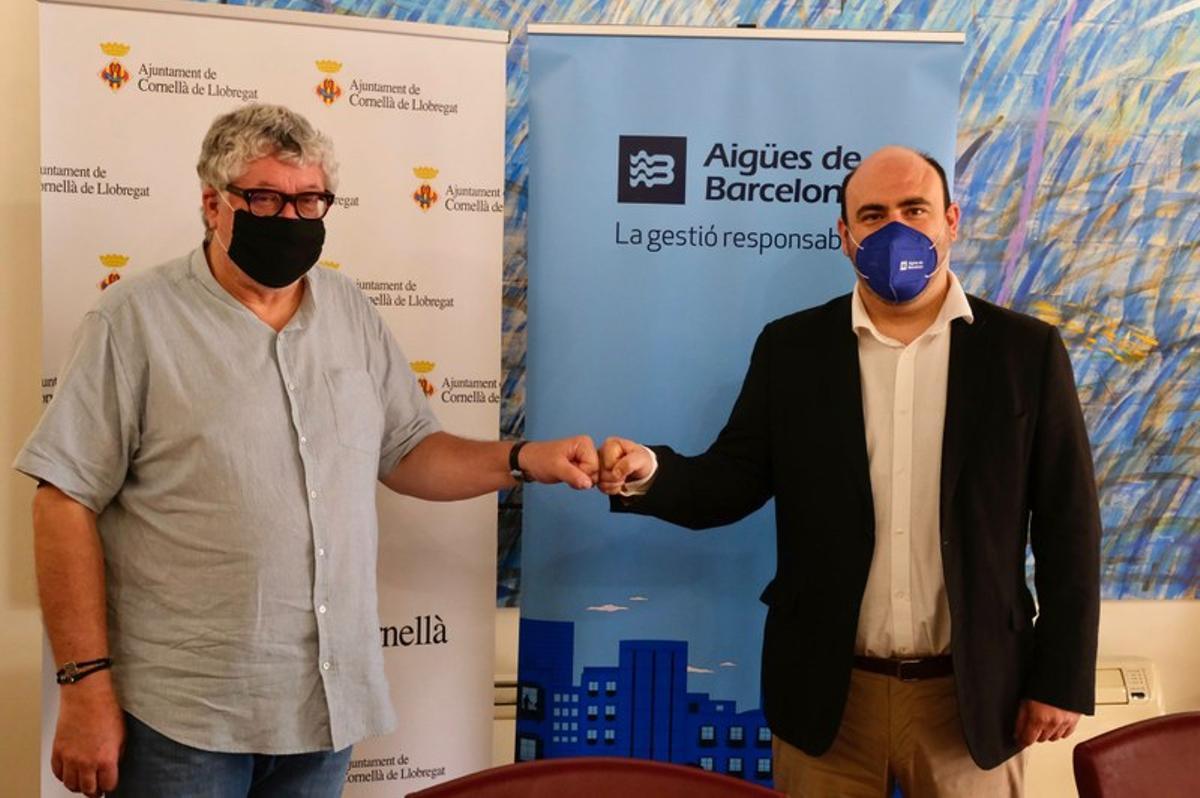 L’Ajuntament de Cornellà i Aigües de Barcelona renoven el seu acord per lluitar contra la pobresa energètica