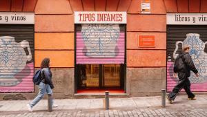 La librería Tipos Infames de Madrid, que cerrará sus puertas el 14 de febrero.