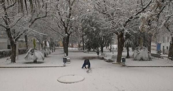 Nieva en la provincia durante el Día de Andalucía