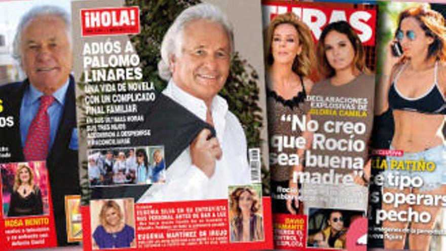 Las portadas de la prensa rosa.