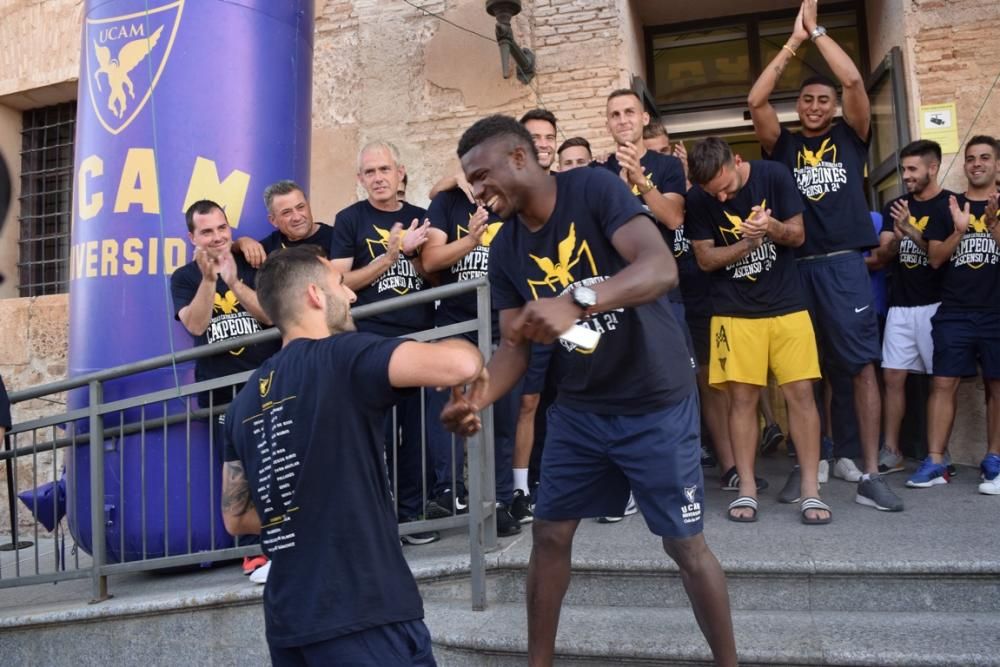 Celebración del ascenso a Segunda División A del UCAM