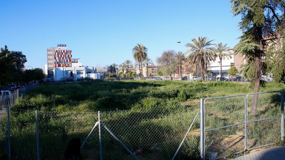 Solar del antiguo Pabellón de la Juventud en la actualidad.