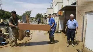 Evacuadas dos familias en Pomar tras una fuerte tromba de agua