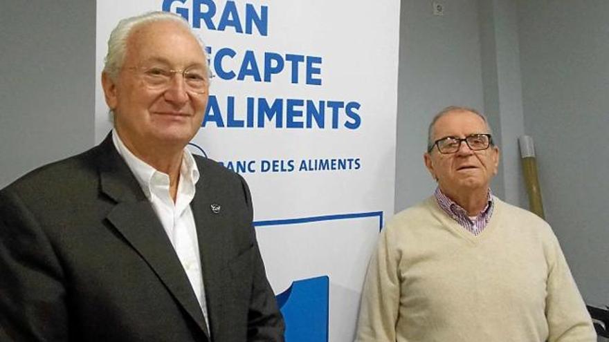 Eduard Arruga i Jaume Torras en la presentació d&#039;ahir a Manresa