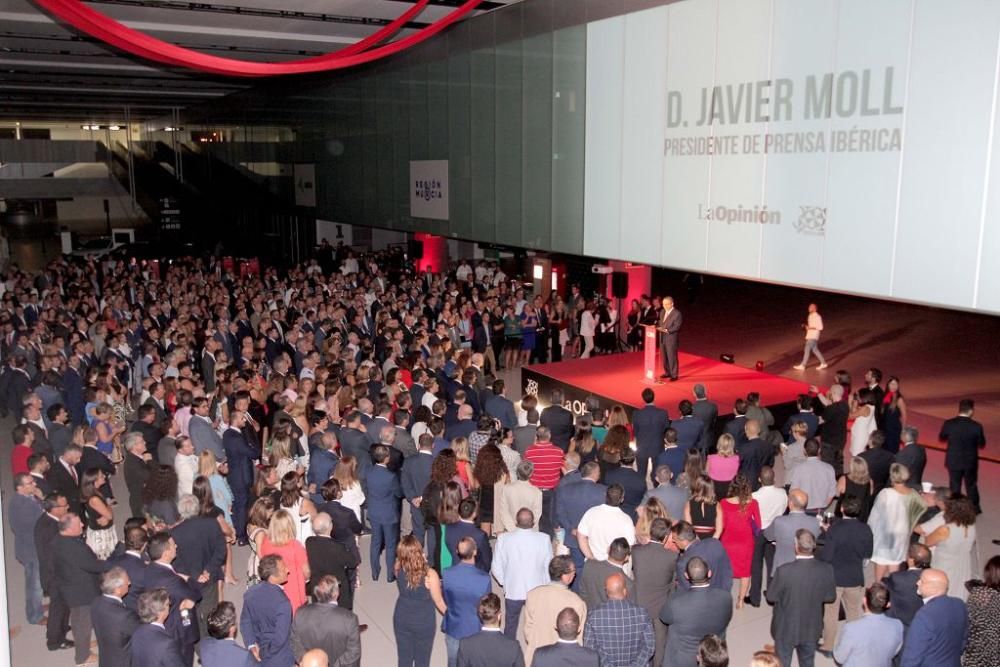 El presidente de Prensa Ibérica, Javier Moll, durante su discurso