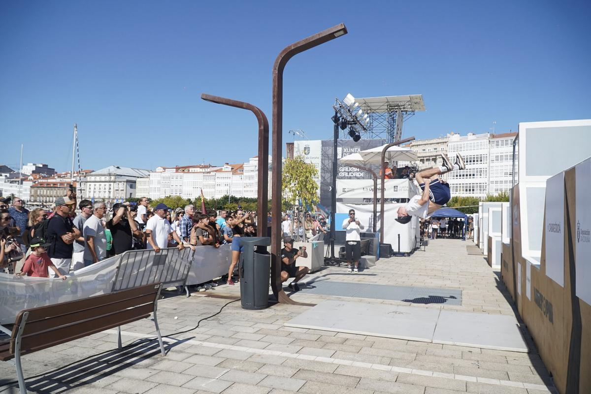 Finales de Freestyle de parkour de GRAVITEO A Coruña Xacobeo