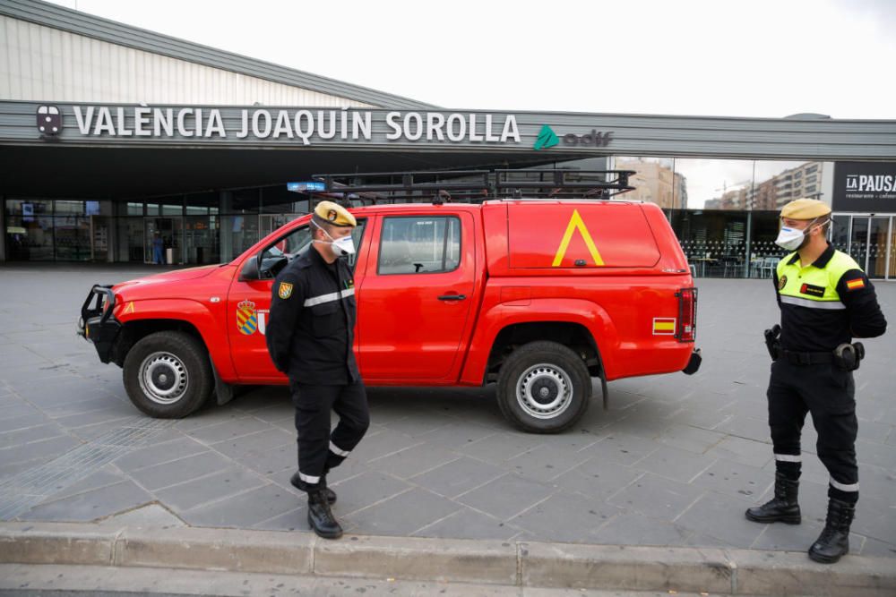 La UME se despliega en València por el coronavirus