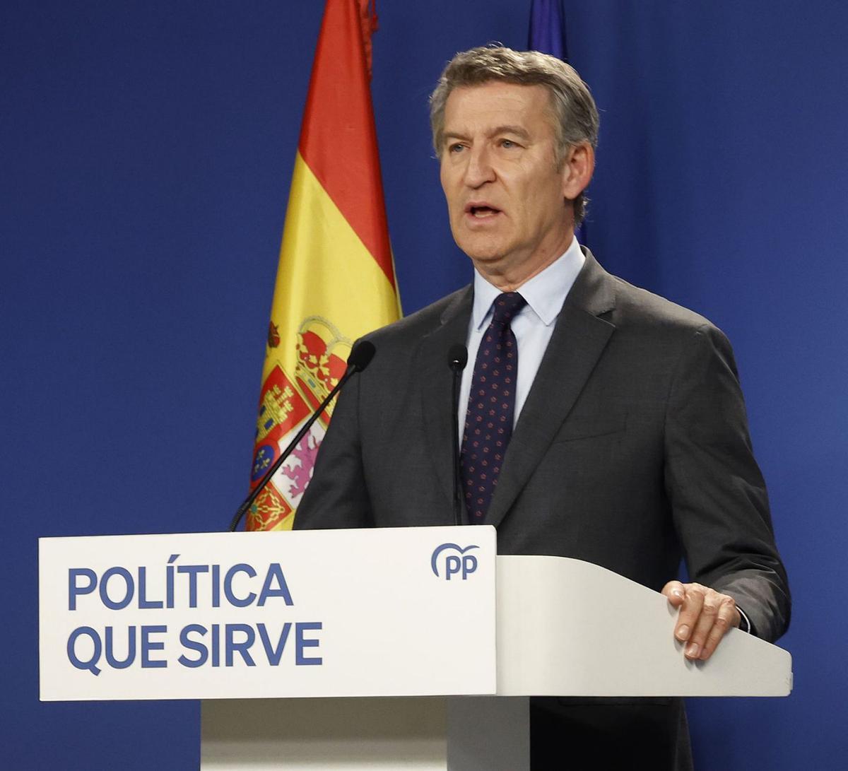Feijóo convoca una manifestació contra Sánchez i la seva "corrupció" Feijóo convoca una manifestació contra Sánchez i la seva "corrupció"