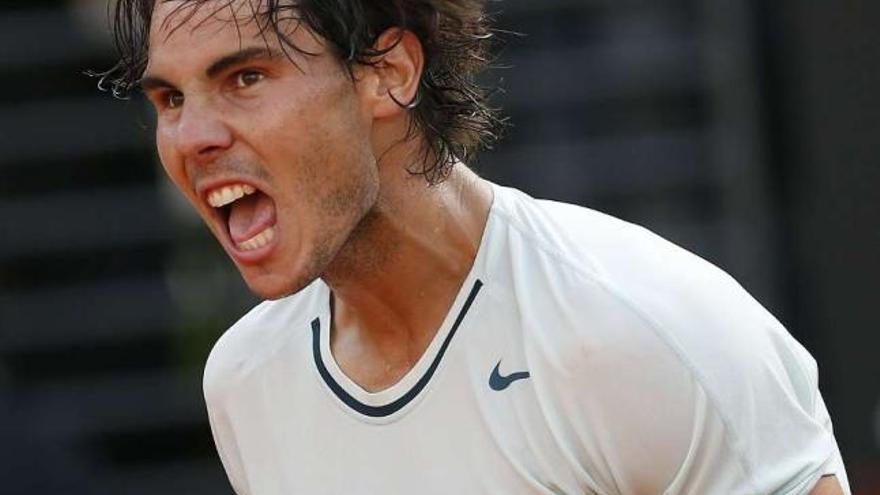 Rafa Nadal celebra su victoria sobre Tomas Berdych. // Tony Gentile