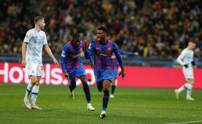 ¡Pura rabia! Así fue la celebración del gol de Ansu Fati