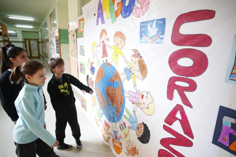 Los alumnos del colegio de Versalles de Avilés