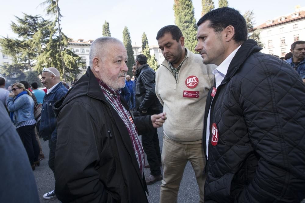 Concentración de sindicatos mineros en Oviedo