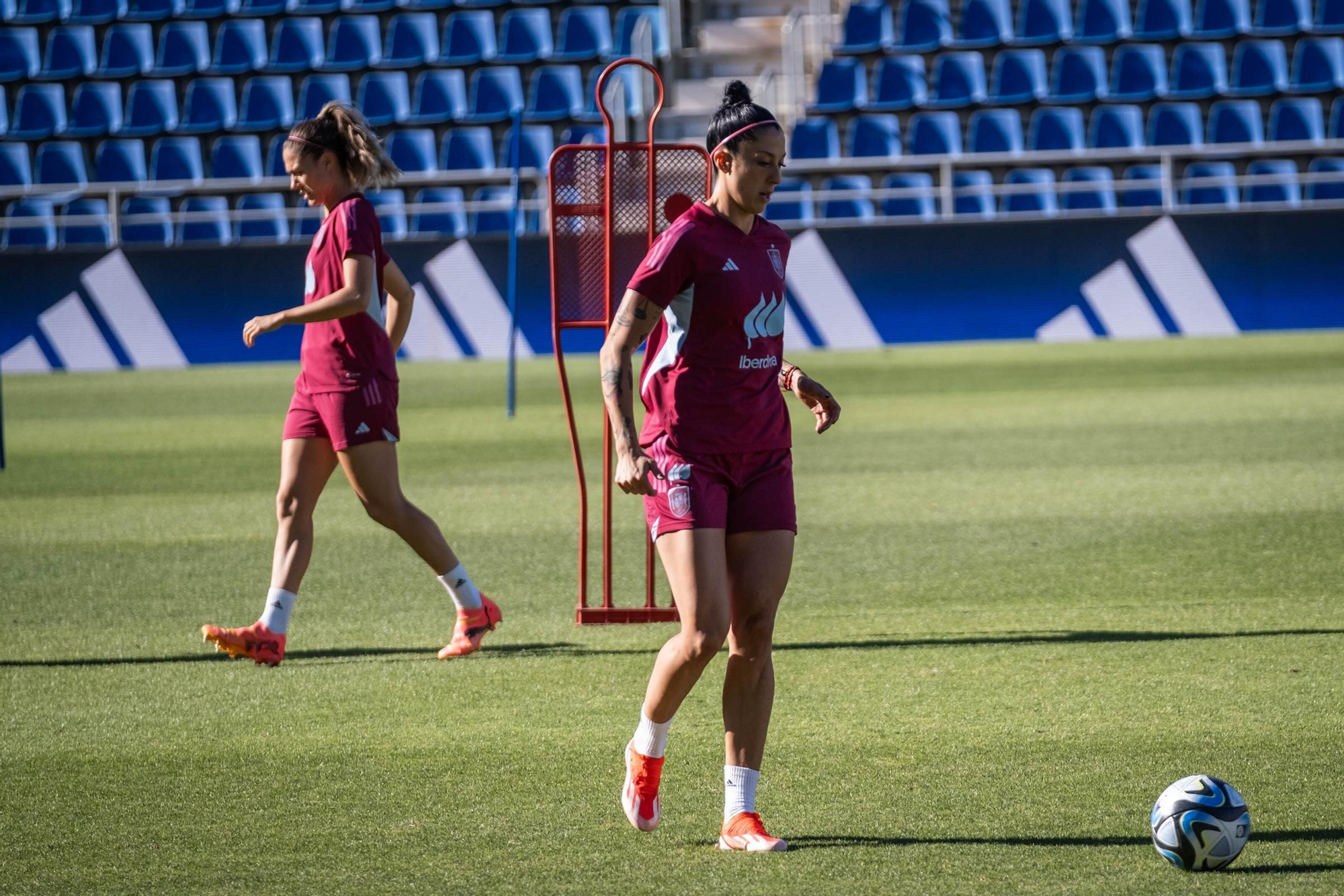 Training and press conference of the women's soccer team in Tenerife