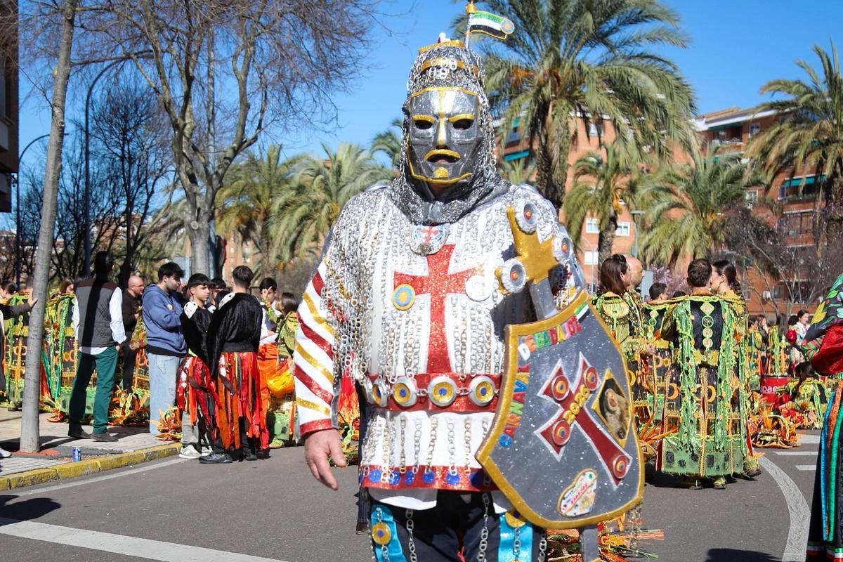 Manuel Píriz instantes antes de que comenzara el desfile de Valdepasillas (Badajoz).