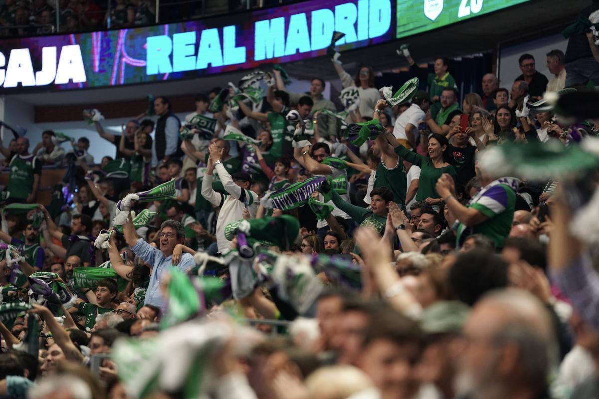 Una imagen del Unicaja - Real Madrid en el Carpena de la jornada 25 de la Liga Endesa.