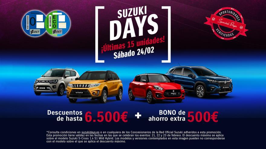 Sólo hasta mañana sábado 24, últimas 15 unidades en Suzuki Femotor a precios únicos.