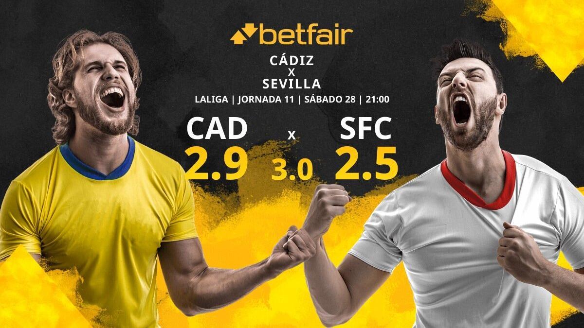 Cádiz CF vs. Sevilla FC: horario, TV, estadísticas, clasificación y pronósticos