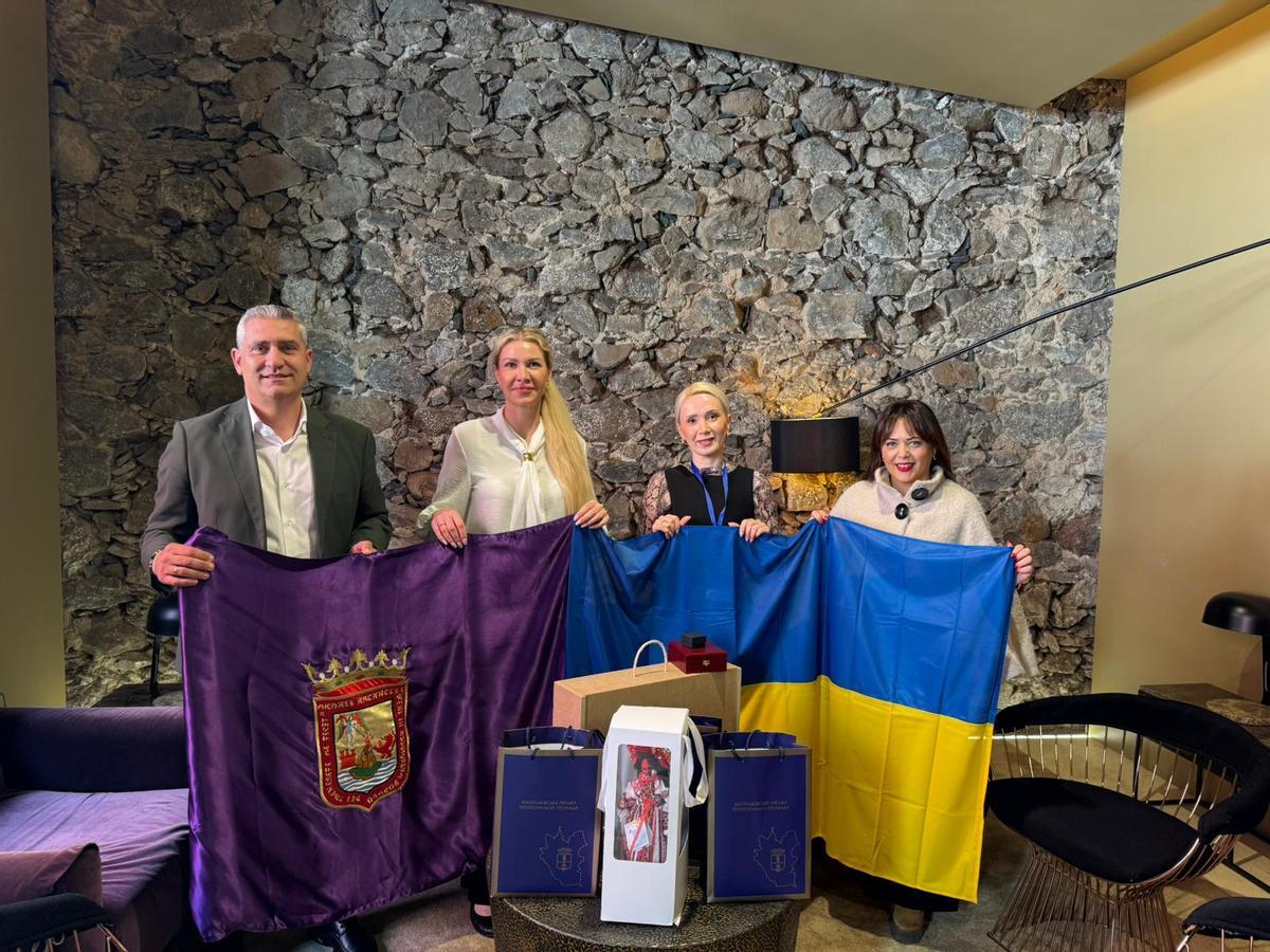 Encuentro con la alcaldesa del municipio ucraniano de Vasylkiv, Nataliia Balasynovych.