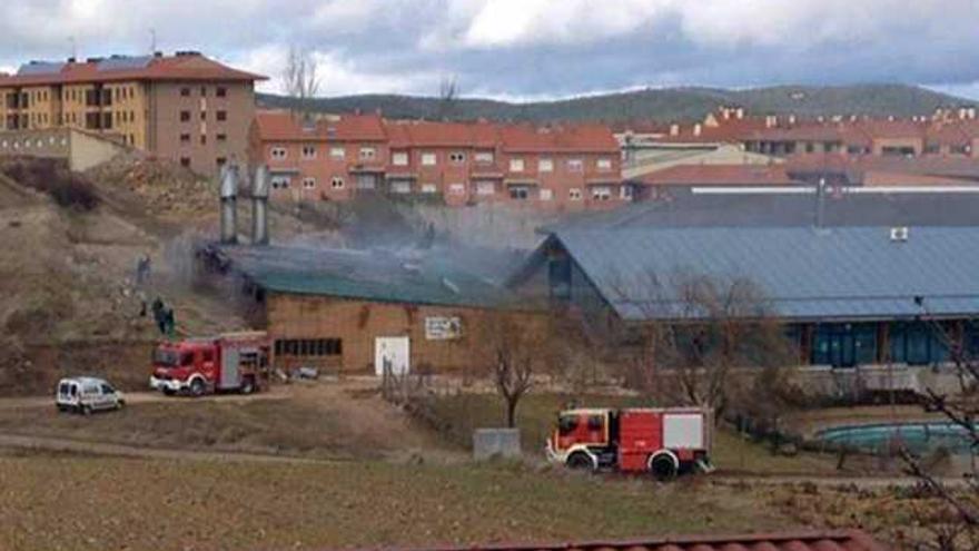 Incendio en la planta de biomasa de Soria