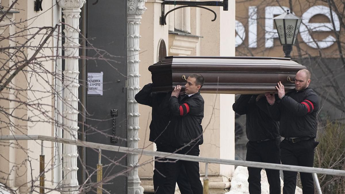 Funeral y ceremonia de despedida del político opositor ruso Alexei Navalny en Moscú