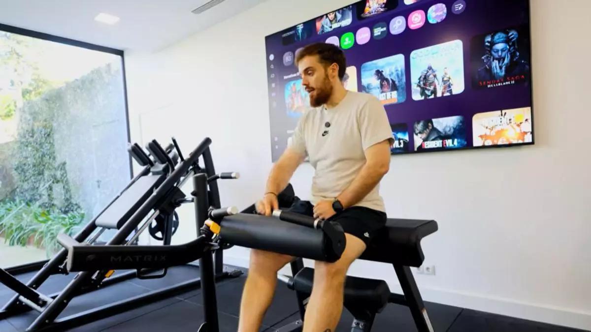 Ibai Llanos comparte la construcción de su nuevo gimnasio.