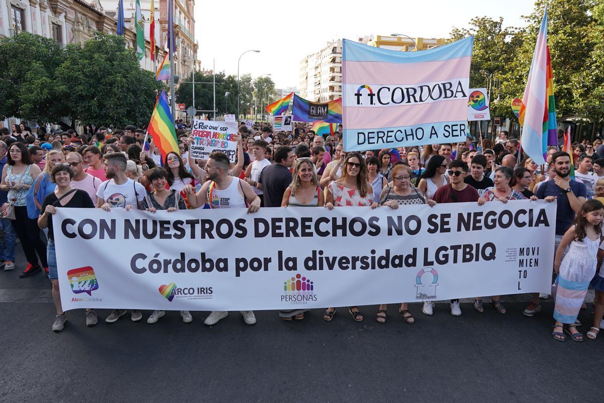 Foto de archivo de la salida desde la Diputación en marcha por la diversidad.