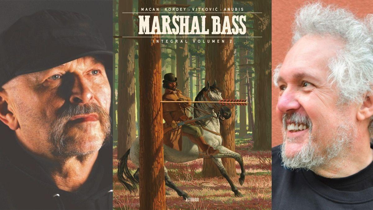 Igor Kordey y Darko Macan flanquena la portada del cómic "Marshal Bass. Integral vol. 2"