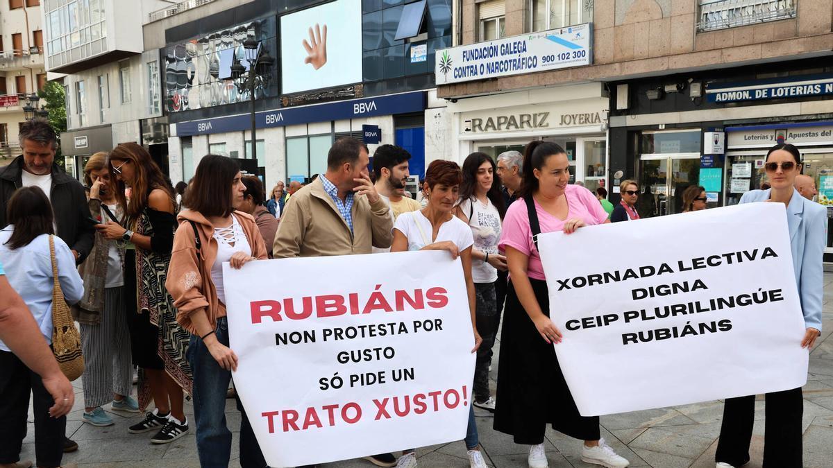 Una de las protestas de la Anpa de Rubiáns.