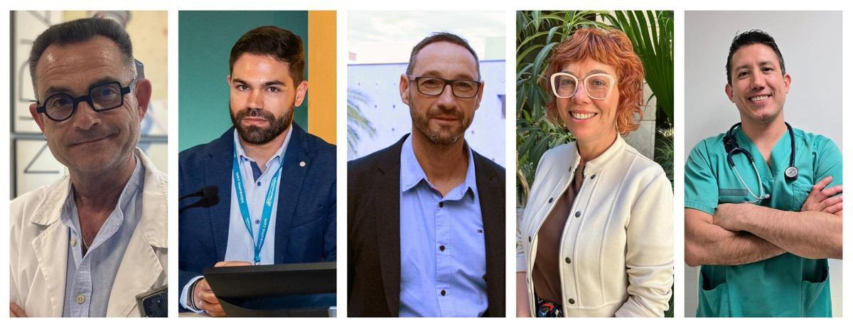 De izquierda a derecha José Miguel Sequí, José Miguel Sequí Sabater, Jesús Alba, Romina del Rey, y Carlos Angelats.