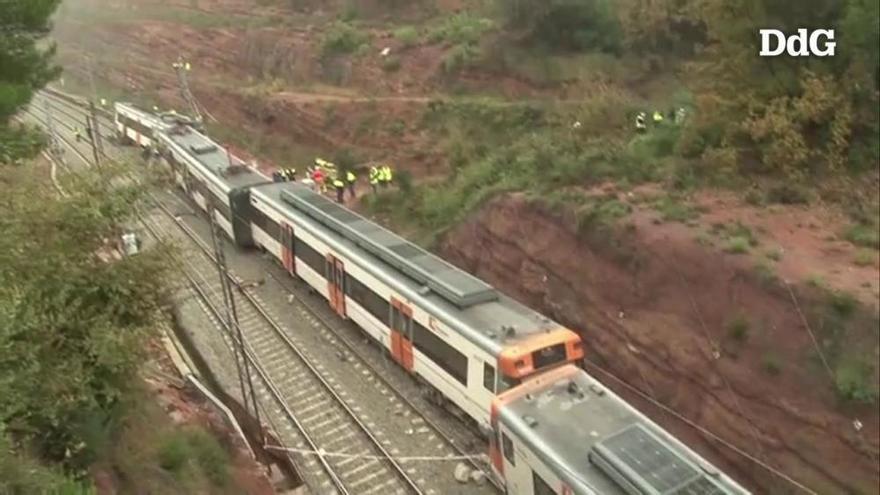 Vídeo: Les imatges del tren accidentat a Vacarisses
