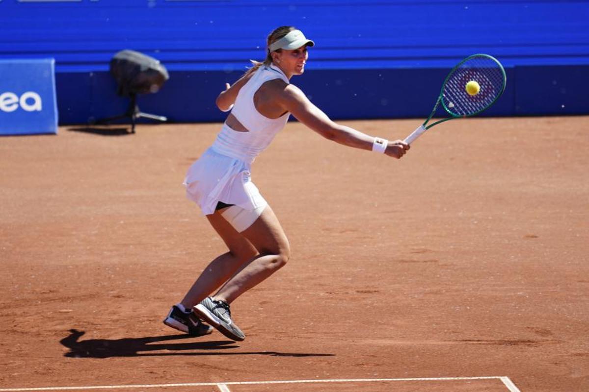 Paula Badosa, durant la final del torneig de Bastad