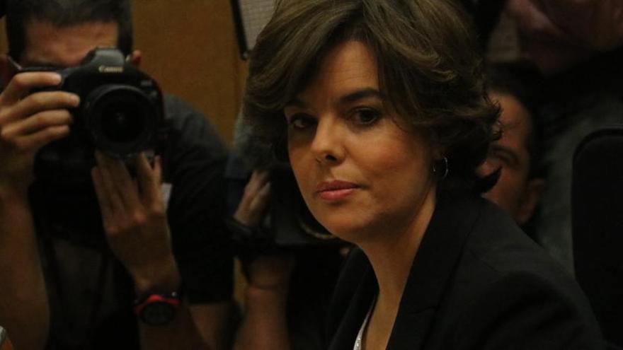 L&#039;exvicepresidenta Soraya Sáenz de Santamaría, a la comissió que va aprovar el 155