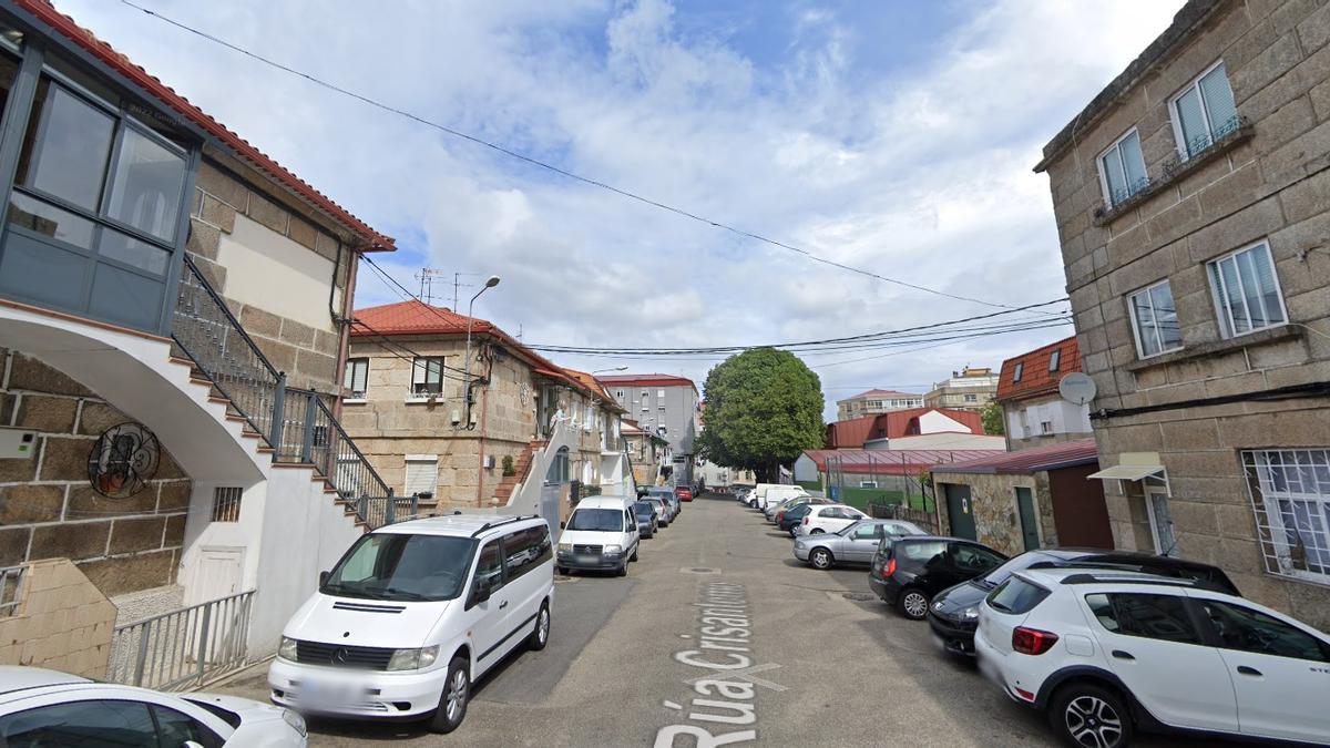 Calle Crisantemo, donde se produjo la agresión.