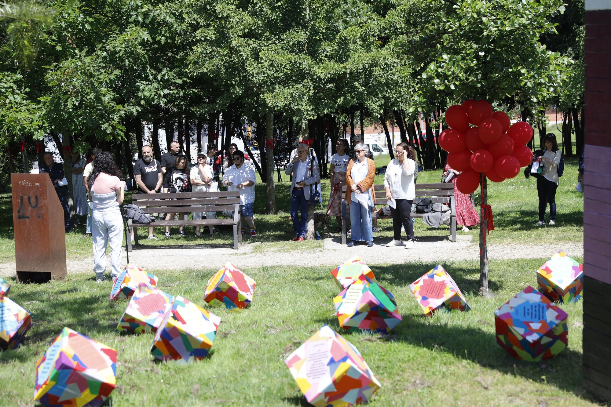 En imágenes: Memorial del sida en el Bosque de la Memoria, en el parque de Los Pericones