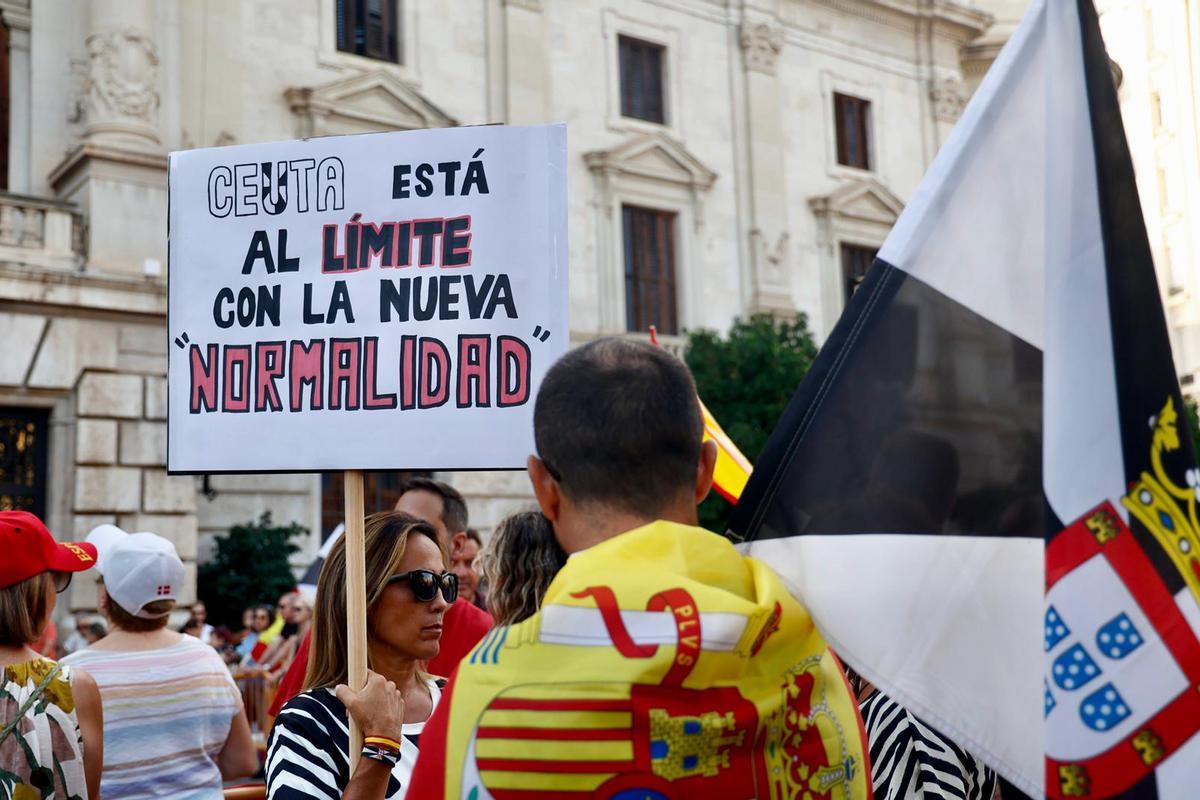 Manifestación en València en apoyo a Ceuta Manifestación en València en apoyo a Ceuta