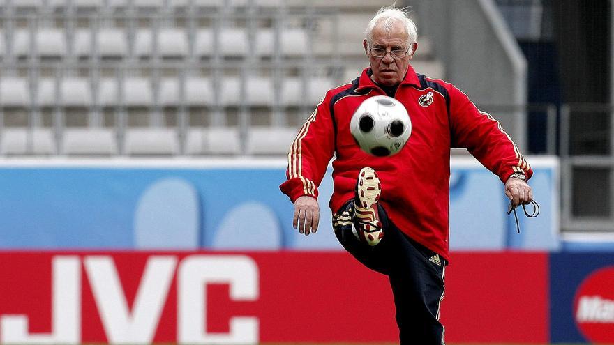 Luis Aragonés, durante su etapa como seleccionador espaol