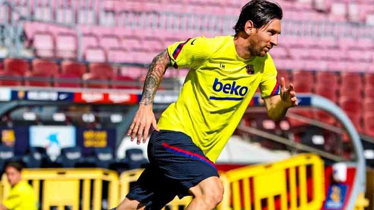 Messi ha regresado a los entrenamientos en el Camp Nou